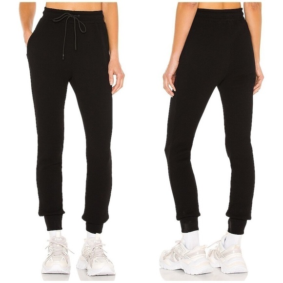 COTTON CITIZEN The Monaco Thermal Joggers Black - Picture 1 of 4